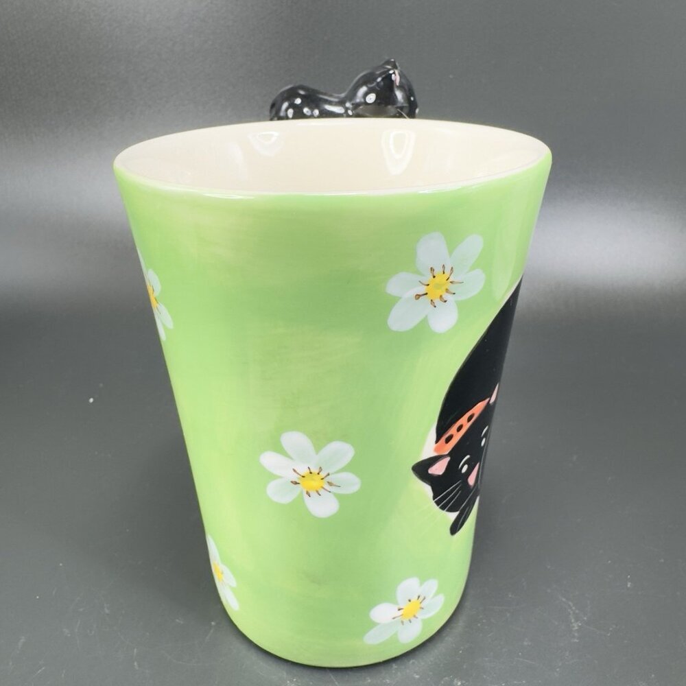 Herman Dodge & Son Homestead Collection Ceramic Kitty Cat Coffee Mug Cup Coaster - Picture 10 of 14
